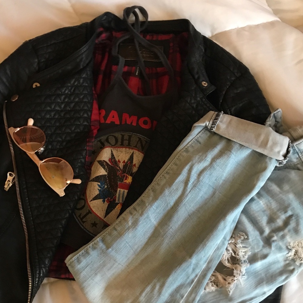 Ramones cropped top